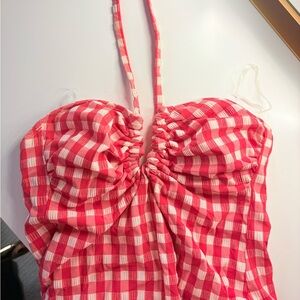 Gingham Checkered One Piece